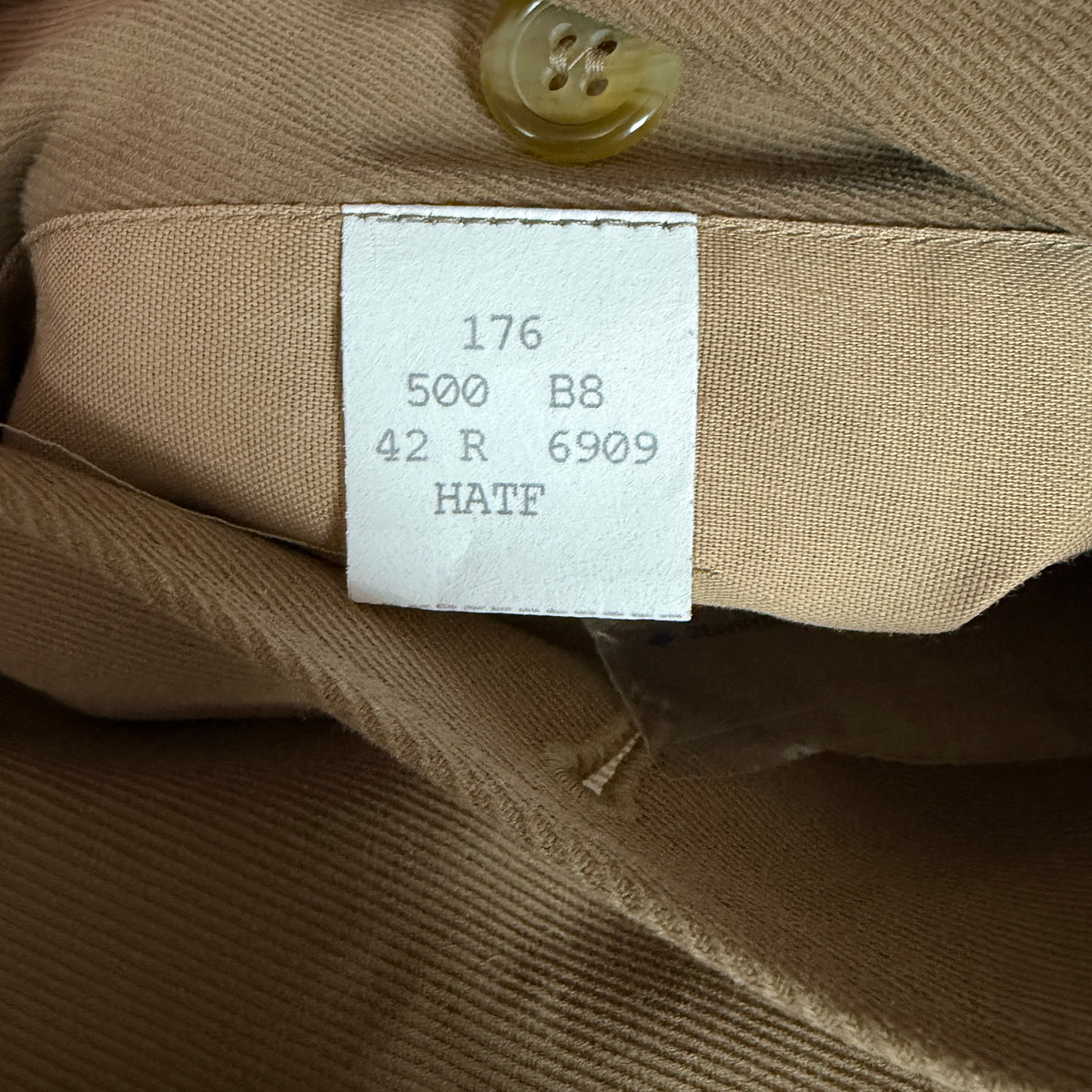 VNTG NWT Burberry (42R /52IT) Calvary Twill Wool Lined Balmacaan Coat