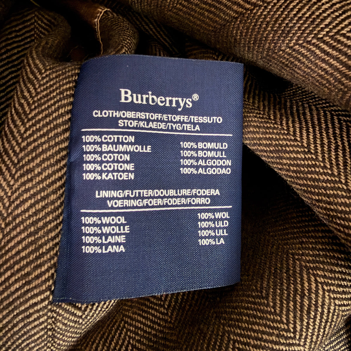 VNTG NWT Burberry (42R /52IT) Calvary Twill Wool Lined Balmacaan Coat