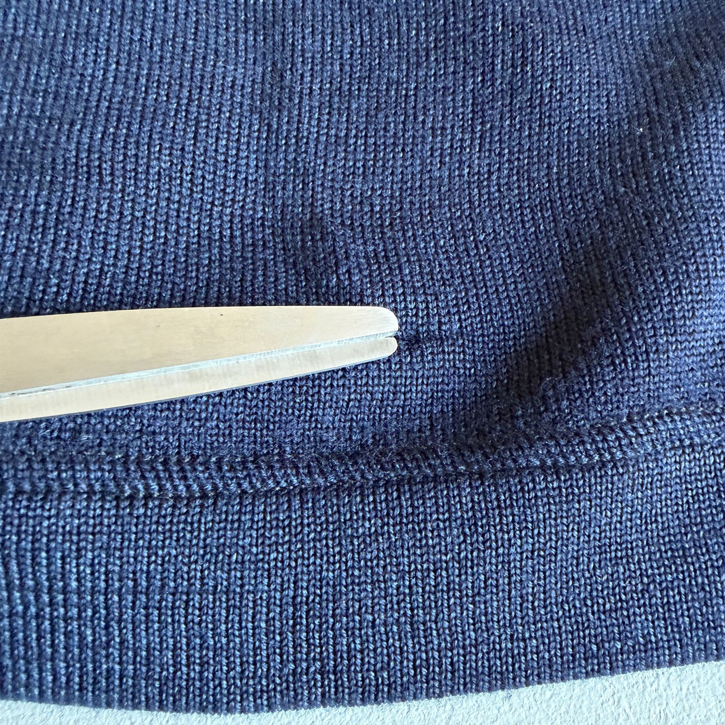 RRL Ralph Lauren (M) Indigo-Dyed Blue 100% Wool Cardigan Sweater