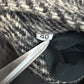 VNTG Burberry (40 / L) Tweed Wool Gray Raglan Sleeve Jacket