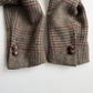 Polo Ralph Lauren (42R) Half-Norfolk Glen Plaid Suede-Trim Coat