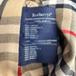 VNTG Burberry (44L) 100% Cotton Gabardine Double Breast Gray Trench Coat