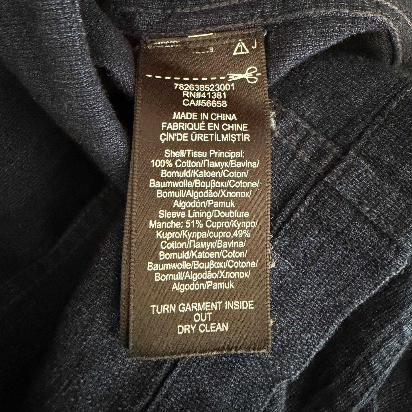 RRL Ralph Lauren (M) Indigo Dyed Cotton Naval Sport Chore Coat