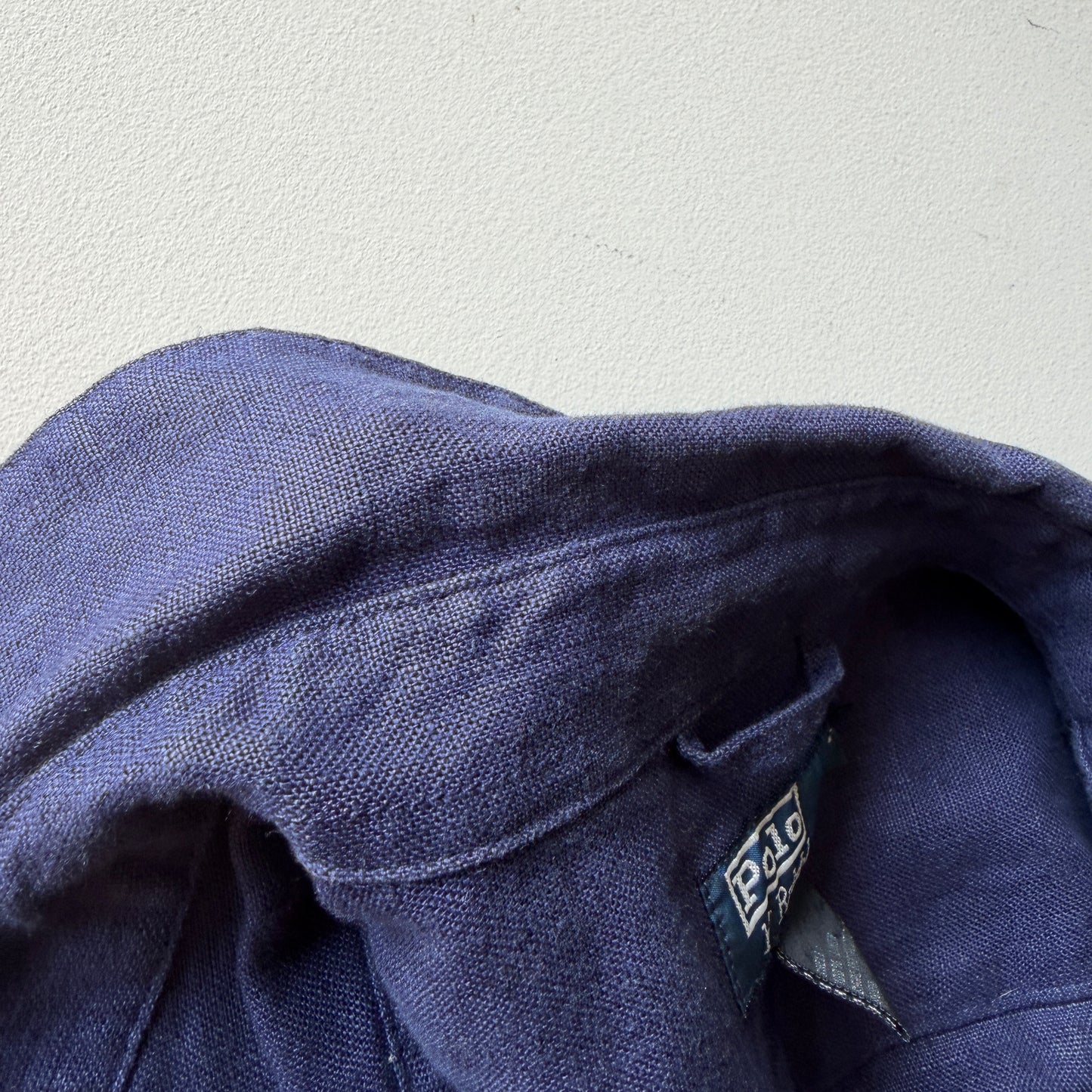 Polo Ralph Lauren (XL) 100% Linen Deep Blue Zip Jacket