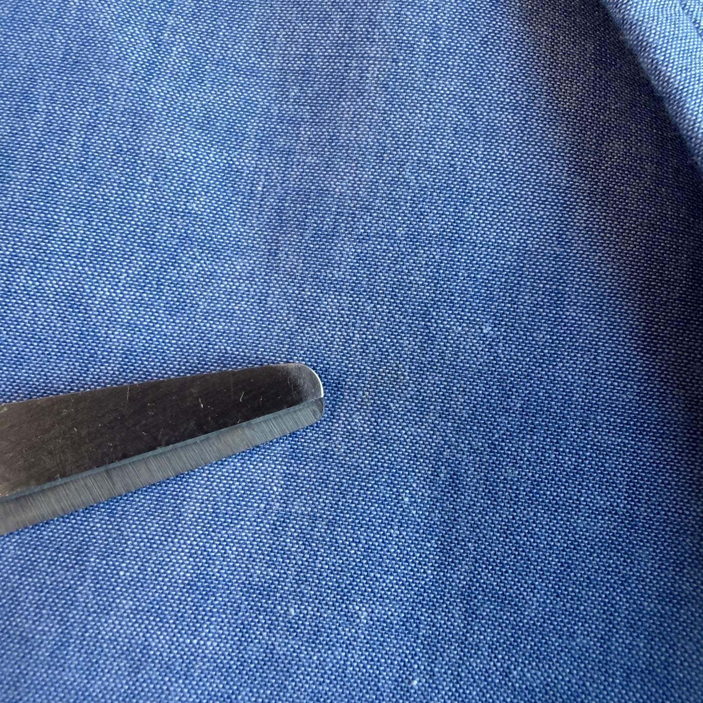 J.Press (44L) Sky Blue Chambray 3/2 Roll Lightly Structured Sport Coat