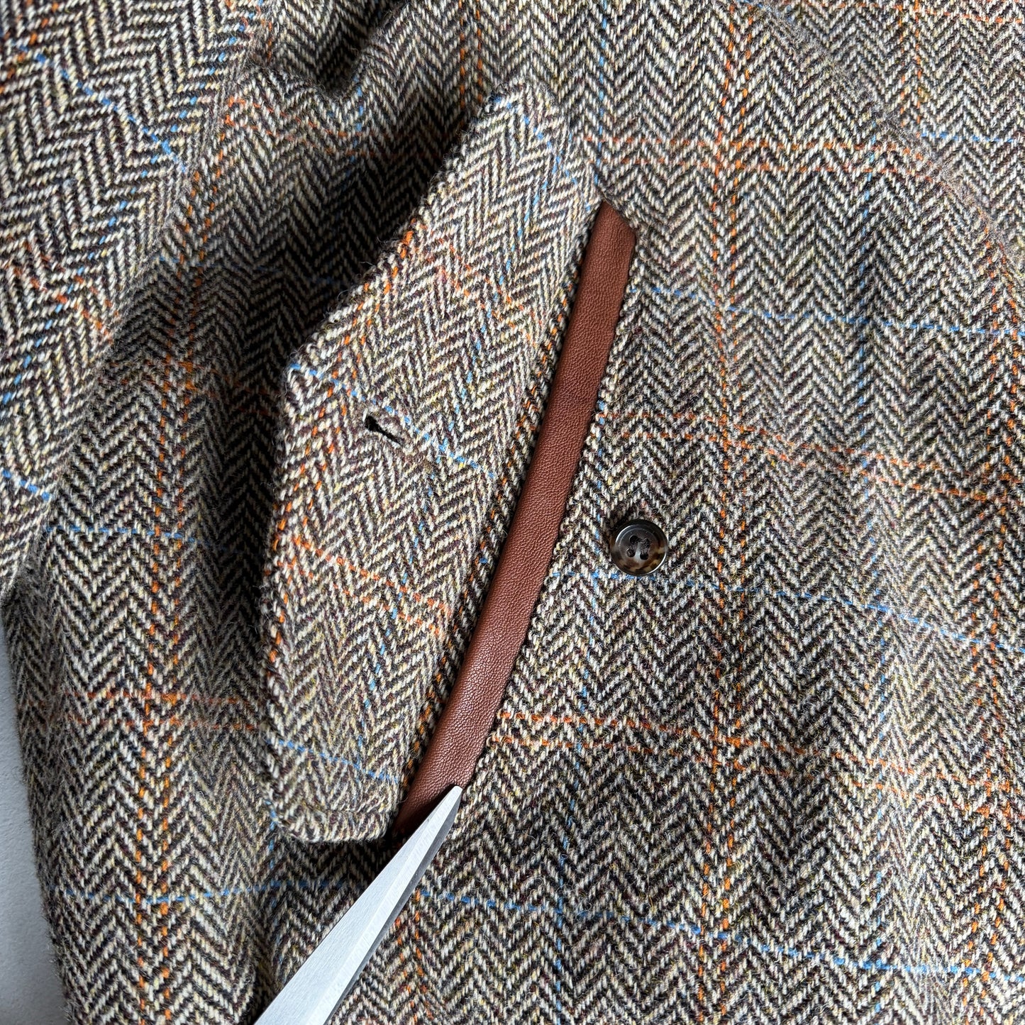 Golden Bear (2XL) Harris Tweed Wool Raglan Western Yoke Jacket